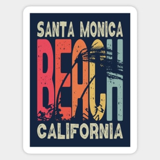 Santa Monica Beach California Sticker